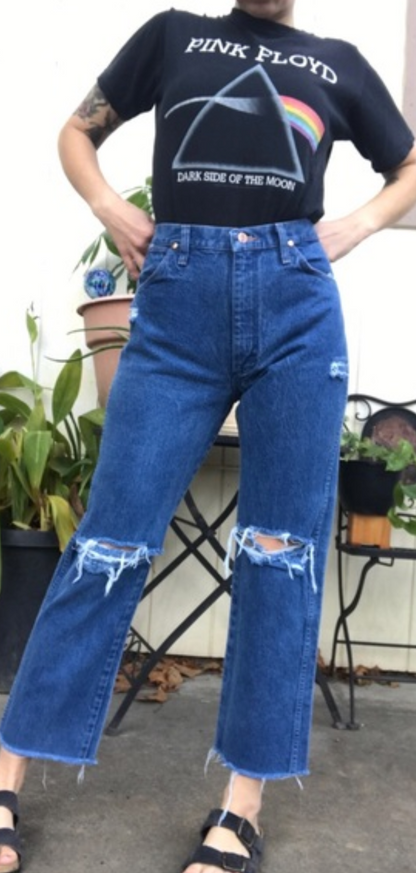 Vintage WRANGLER Jeans High Waist Denim All Sizes Custom Fit