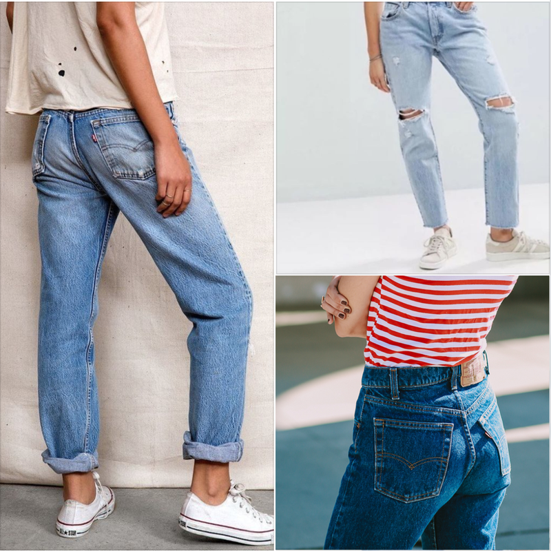 Vintage levi 501 highwaisted boyfriend jeans outlet