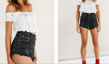 LEVI Denim Cutoff Shorts Vintage Custom-fit Jean Shorts All Sizes