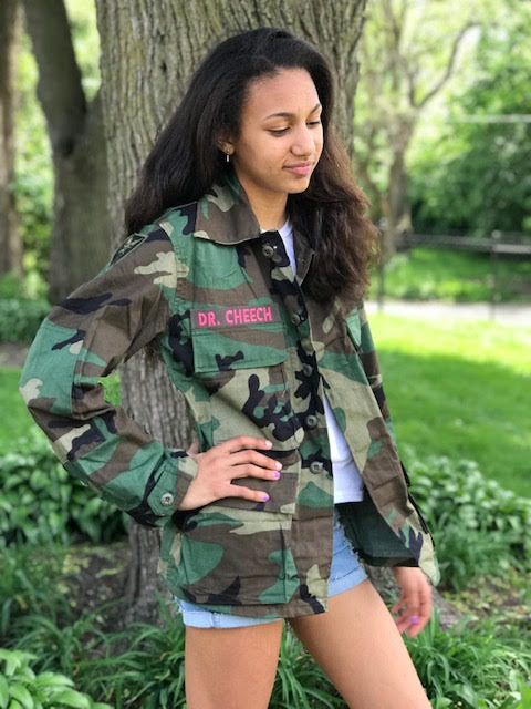 Vintage Camo Jacket 90s Military Army Issued Slouchy Grunge Button Down All Sizes