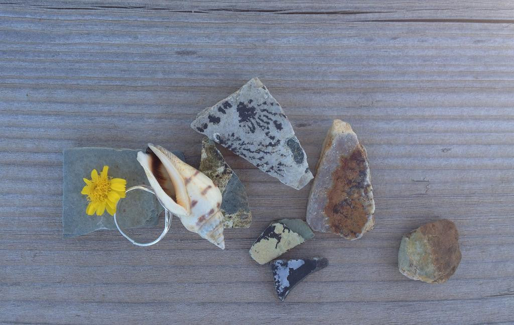 Seashell Ring Ocean Beach Shell Mermaid Statement Adjustable Ring