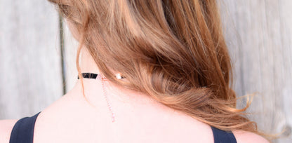 Choker Necklace Bouffante French Velvet THIN Choker Necklace