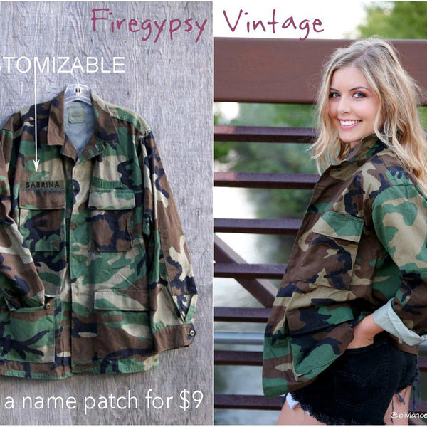 Vintage Camo Jacket 90s Military Authentic Army Issued Slouchy Grunge –  FIREGYPSY VINTAGE