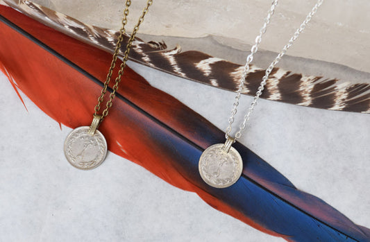 Gypsy Coin Necklace Indian Money Coin Necklace Copper Gold Silver Brass
