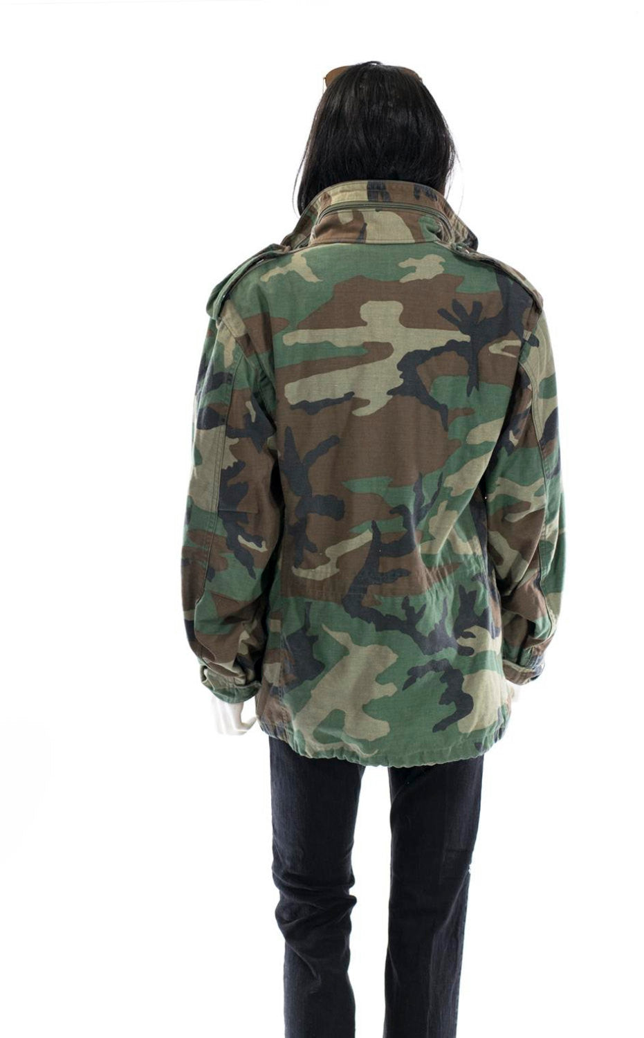 Vintage Camouflage Jacket THICK Double Lined Winter Coat All Sizes