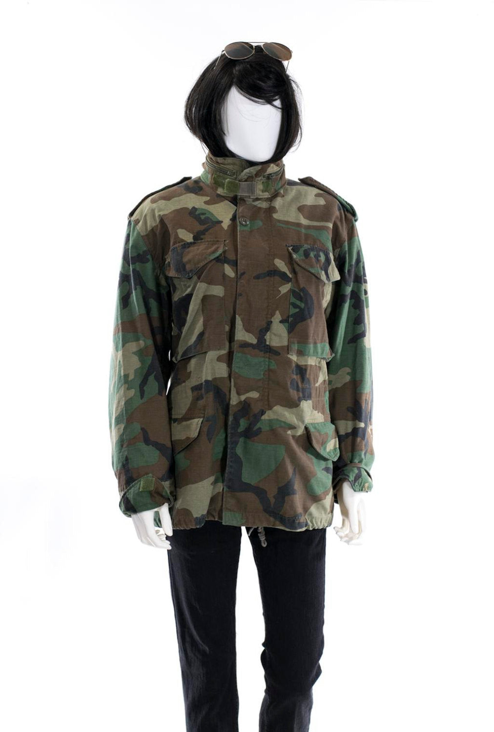 Vintage Camouflage Jacket THICK Double Lined Winter Coat All Sizes