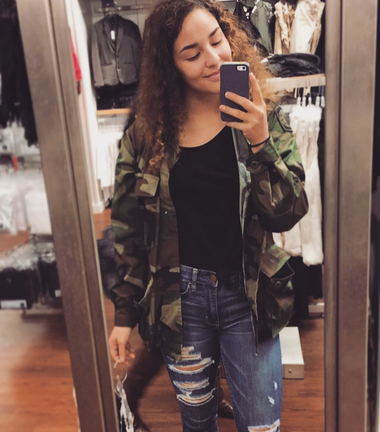 Vintage Military Jacket Camo Army Button Down Camo Shirt Jacket IN YOUR SIZE