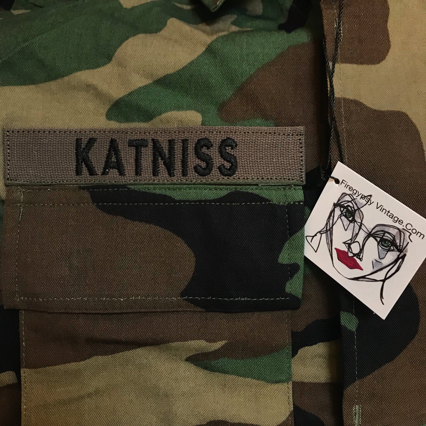 Vintage Military Jacket Camo Army Button Down Camo Shirt Jacket IN YOUR SIZE