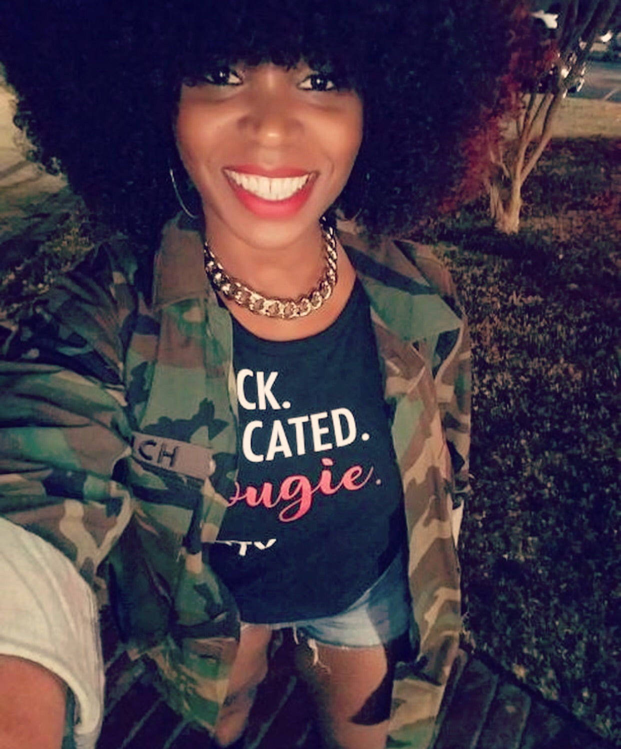 Vintage Military Jacket Camo Army Button Down Camo Shirt Jacket IN YOUR SIZE