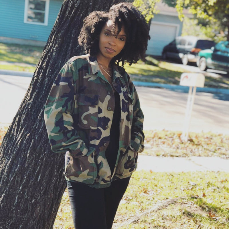 Vintage Military Jacket Camo Army Button Down Camo Shirt Jacket IN YOU –  FIREGYPSY VINTAGE