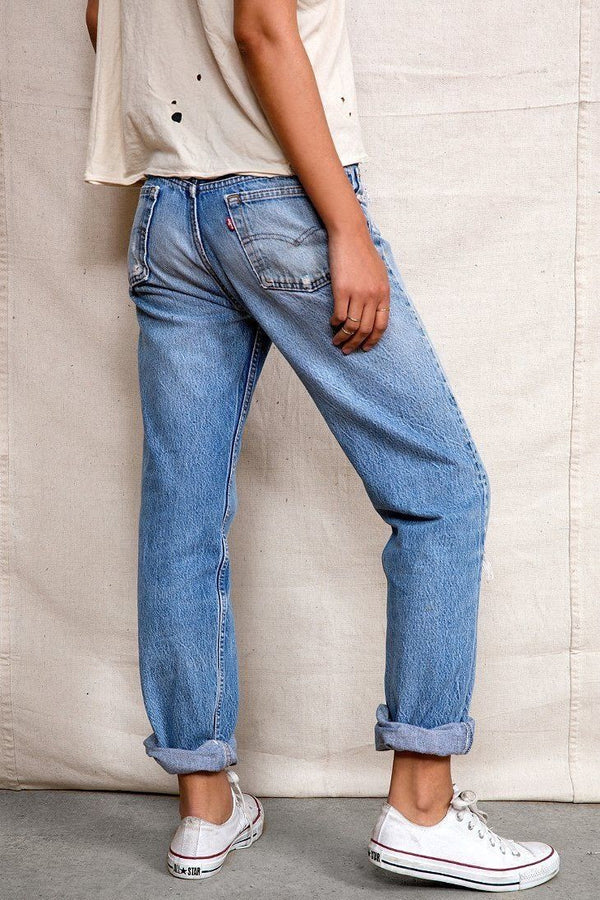 Vintage LEVI'S Boyfriend Jeans In Your Size Denim Levi Mid-High-Waist Vintage Distressed Jeans