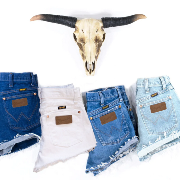 Distressed sales wrangler shorts