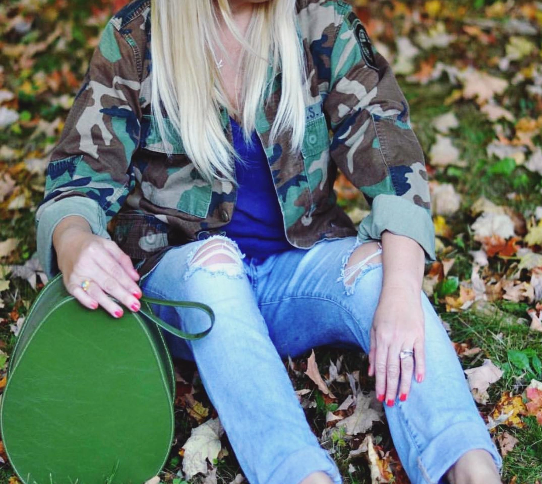 Vintage Camo Jacket 90s Military Army Issued Slouchy Grunge Button