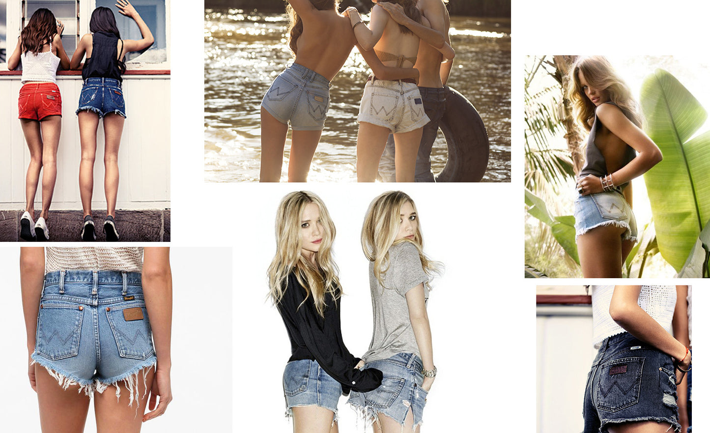 Vintage WRANGLER Shorts Denim Highwaist Cutoffs Jean Shorts